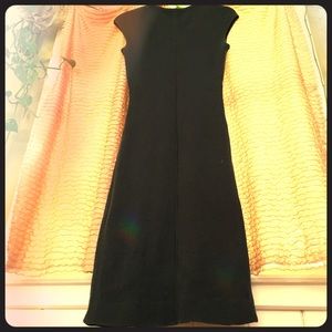 Black label banana republic merino wool dress